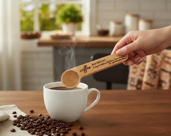 Coffee Measuring Scoop With Bag Sealing Clip for Coffee Lover Housewarming Gift For Espresso Lover New Home Coffee Bar Gift Under 10 Dollars