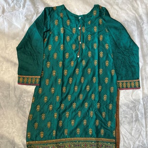 Pakistani Urban Lawn Dress - Silver Tilla work - 3 piece - Indian Pakistani style - Medium