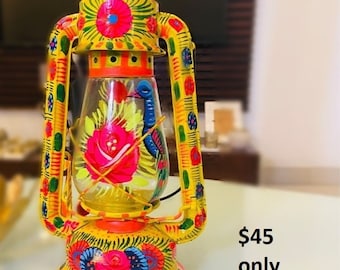 Handcrafted Lantern - Pakistani Truck Art - Home Décor