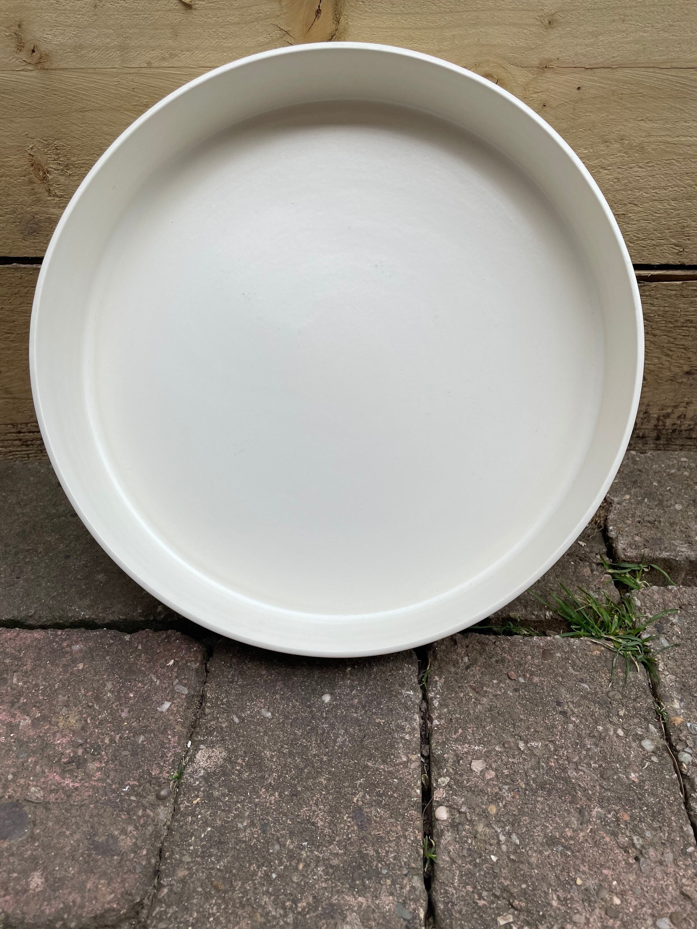 Wedgwood Large White Ribbed Bowl Flat Bottomed Dish Fruit Bowl Etsy