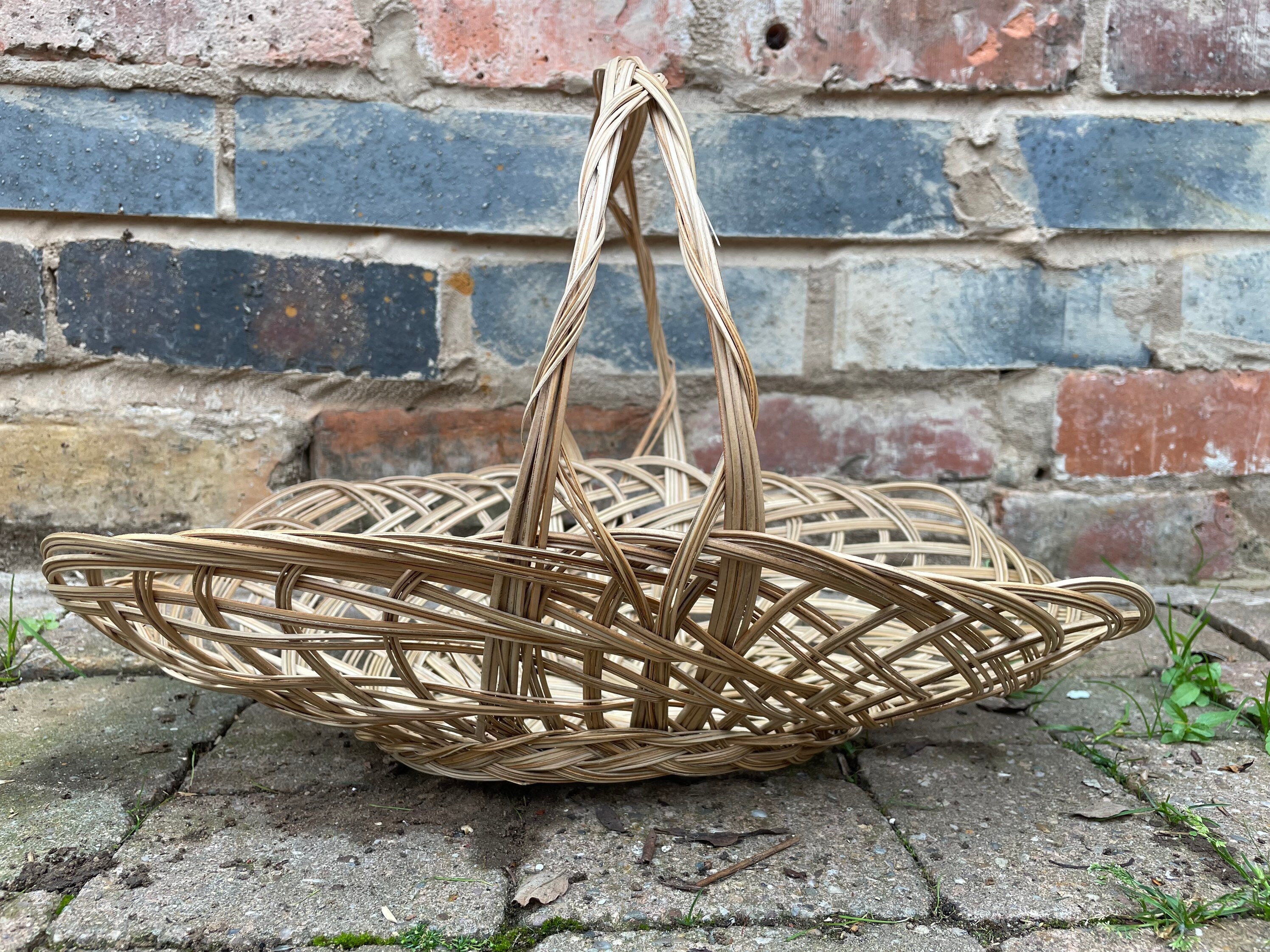 Vintage Flower Basket Antique Traditional Wedding Handwoven | Etsy