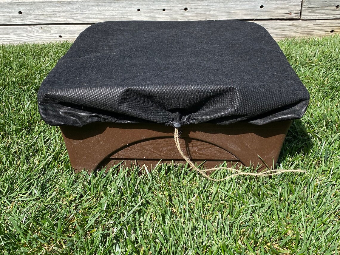 2 Pack City Pickers Replacement Mulch Cover, 20" X 24" Black Planter