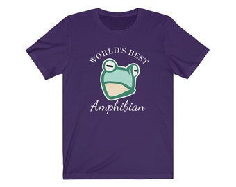 Funny Frog TShirt, World's Best Amphibian Shirt, Comfy Bella Canvas