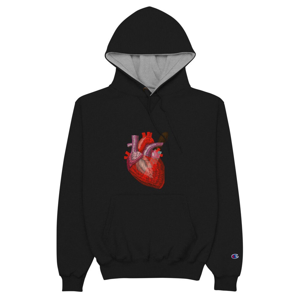 Broken Heart Champion Hoodie | Etsy