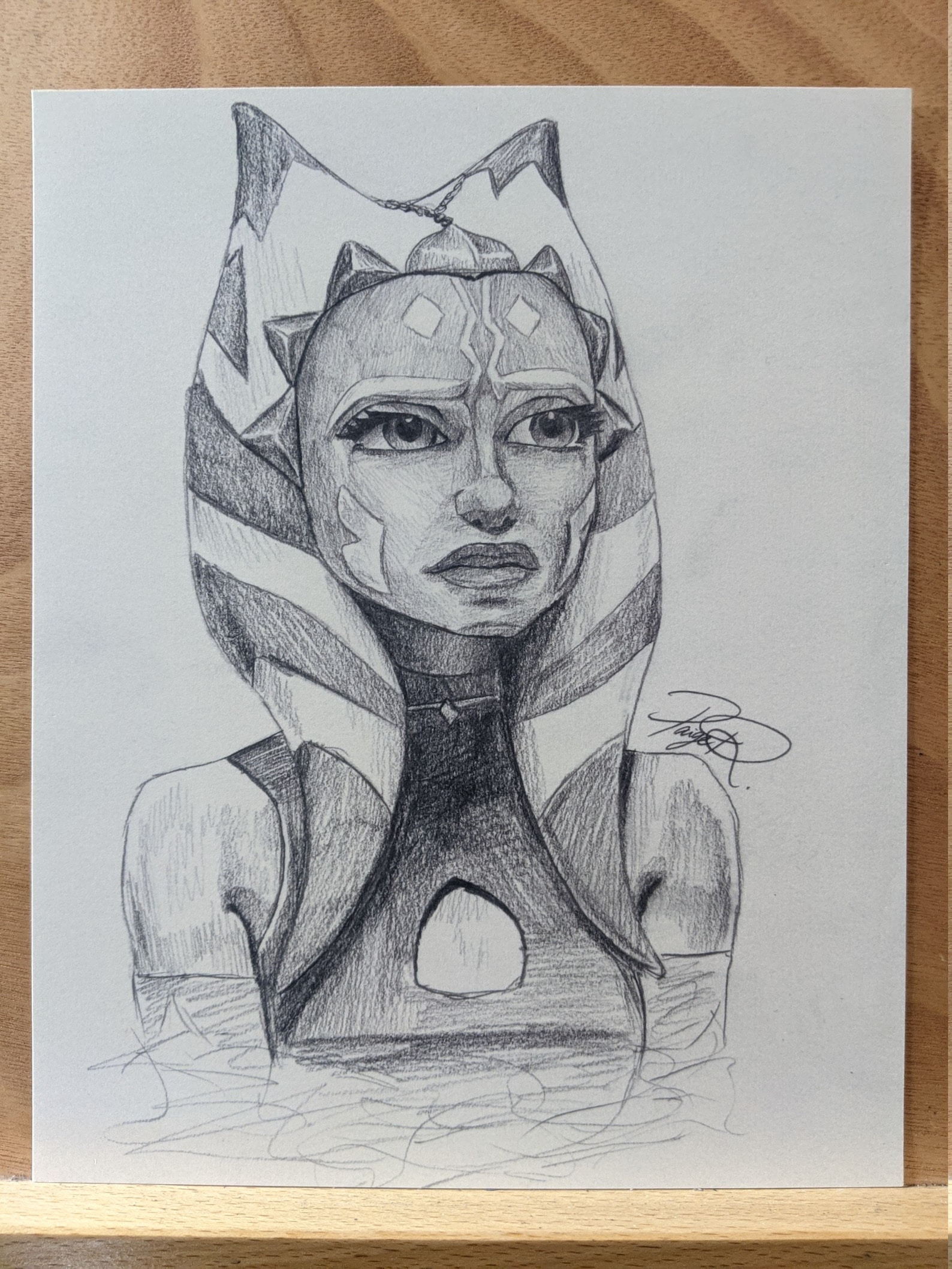 SnipsAhsoka Tano Sketch Print Etsy