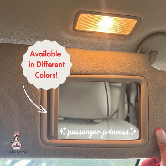 Passenger Princess Car Mirror Decal