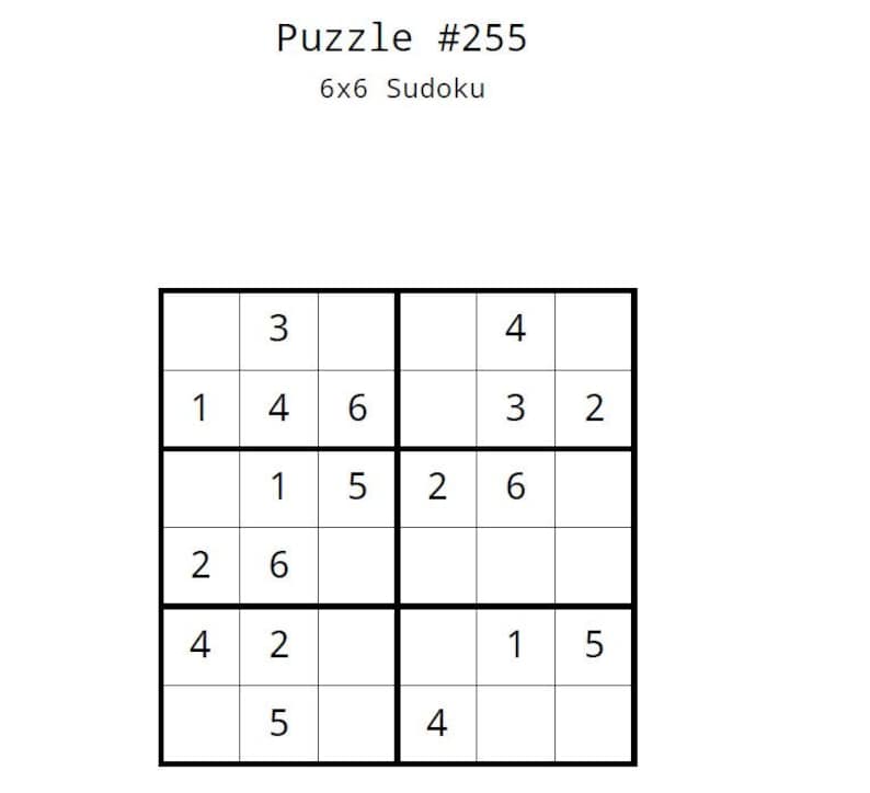 Children's Puzzles. Three volumes of 6x6 Sudoku puzzles. Each volume includes 300 puzzles image 1