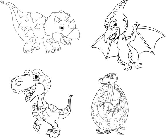 Livre de Coloriage Dinosaure Pour Enfants 6 ans + Cahier de Coloriage  Dinosaure - 82 pages Format 21,5 x 21,5 cm