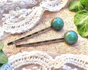10 Farben! Haarklemmen mit Halbedelsteinen, Haarschmuck, Haaraccessoires, Haarnadeln, Geschenk für Frauen Freundin Tochter Schwester Mama