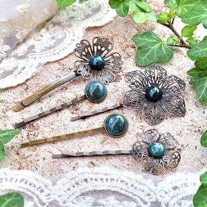 NATUCE 50PCS Mollette per Capelli Bambina Donne, 5CM Argento Fermagli per Capelli in Metallo, Accessori per Bambini, Carino Fermagli per Capelli, Capelli Antiscivolo Accessori per Ragazze