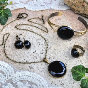BLACK AGATE Jewelry Set Special gifts for women, wife, mom, girlfriend, grandma for birthdays, Christmas, Mother&#39;s Day, wedding anniversaries