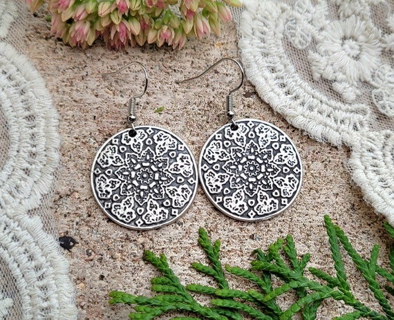 YAFEINI Orecchini Donna In Argento 925 Con Piuma E Turchese - Gioielli Bohemien Etnici, Regalo Ideale