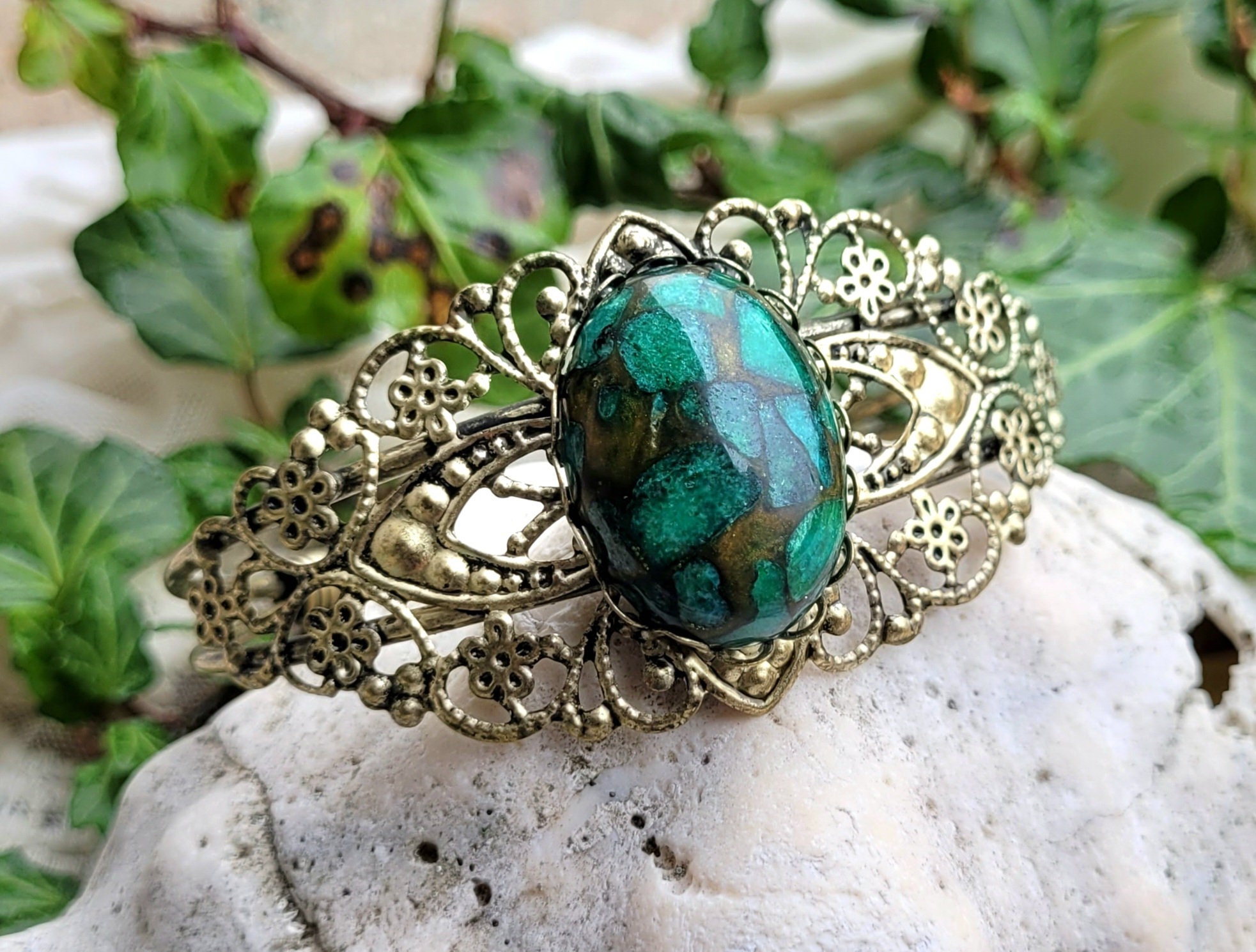 ⭐︎【天然】アクアマリン バングル 60mm 天然】アクアマリン バングル 60.5mm（Vintage jade bangle