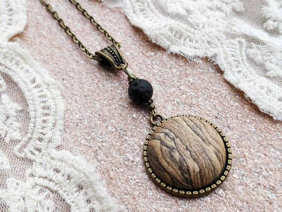 Cabochon necklace cheap