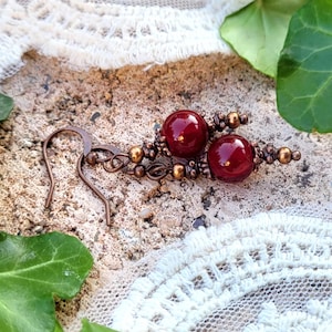 5 colors! Vintage copper earrings, gift for women, mom, girlfriend, sister, daughter for Christmas, birthday, anniversary