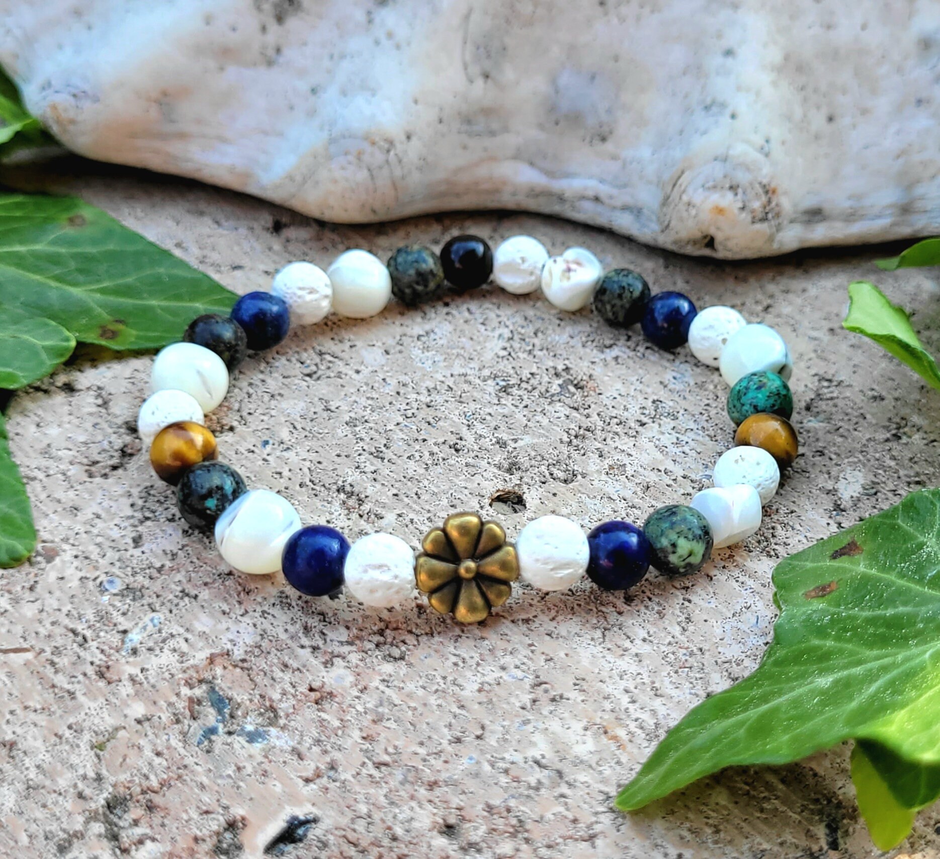 Edelsteen schelp parel armband, helende steen armband, cadeau voor moeder, vriendin, zus, dochter voor verjaardag, jubileum, Moederdag - België