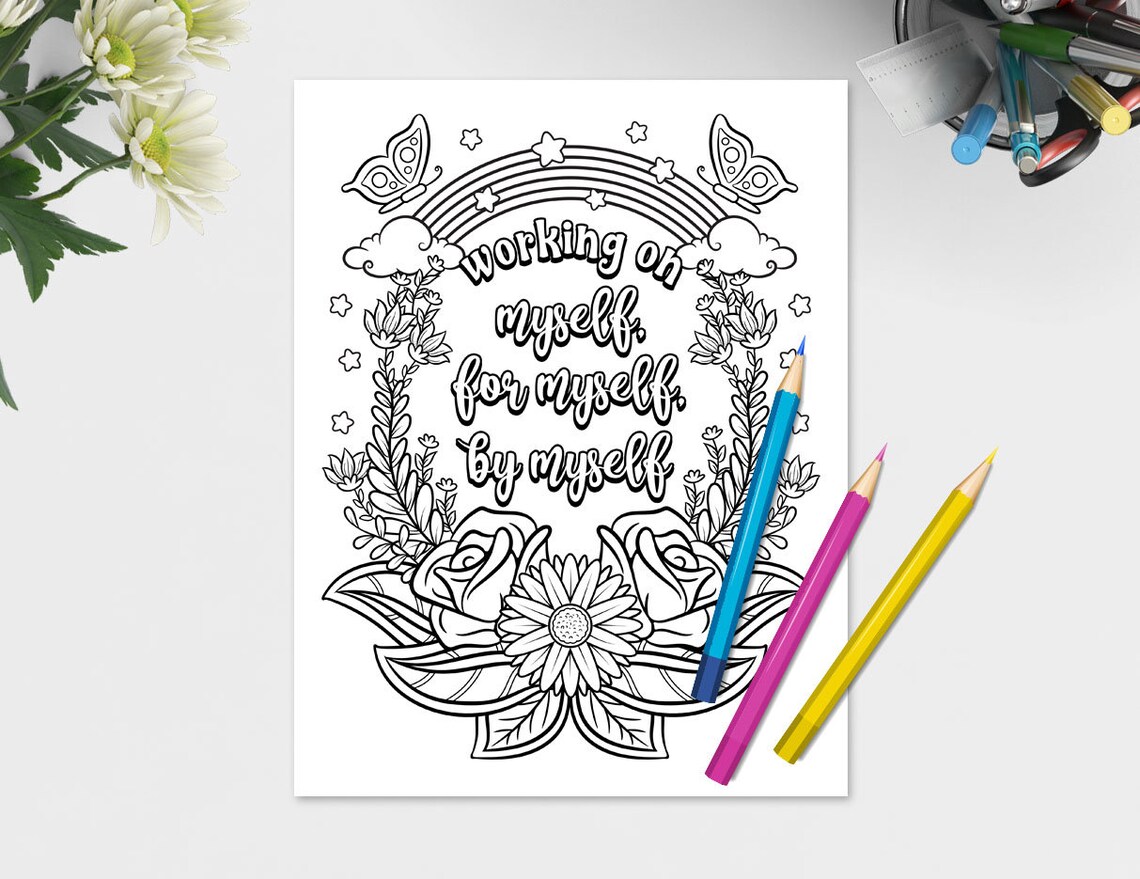 Girl Power Feminism Women Coloring Pages Set 4 / Downloadable | Etsy