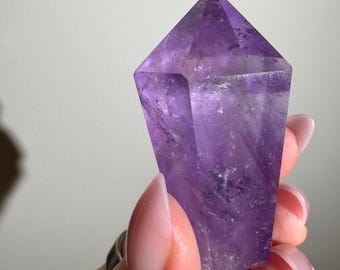 Grape Jelly Amethyst Phantom Cupcake Tower | Brazilian Crystal Point, Deep Purple Clarity