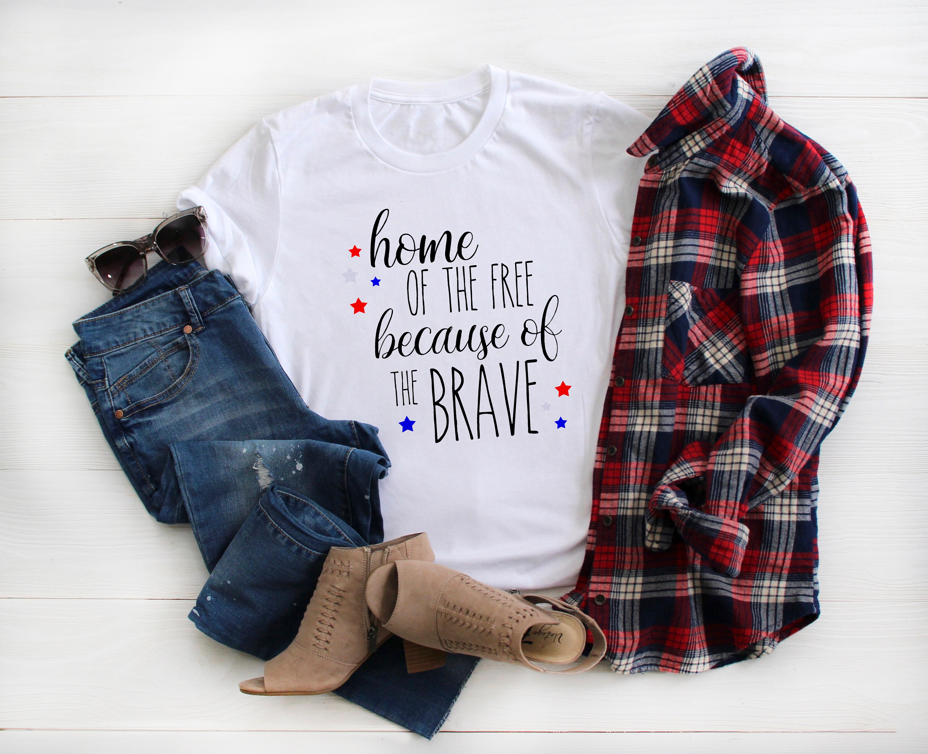 Home of the Free Because of the Brave SVG PNG PDF - Etsy