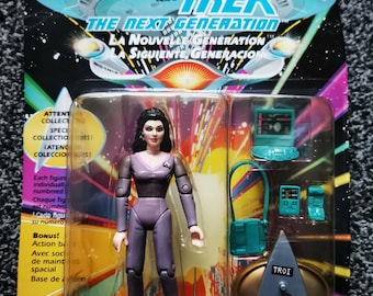 Star Trek TNG Deanna Troi Action Figure Sealed 1990s Playmates Lieutenant Commander