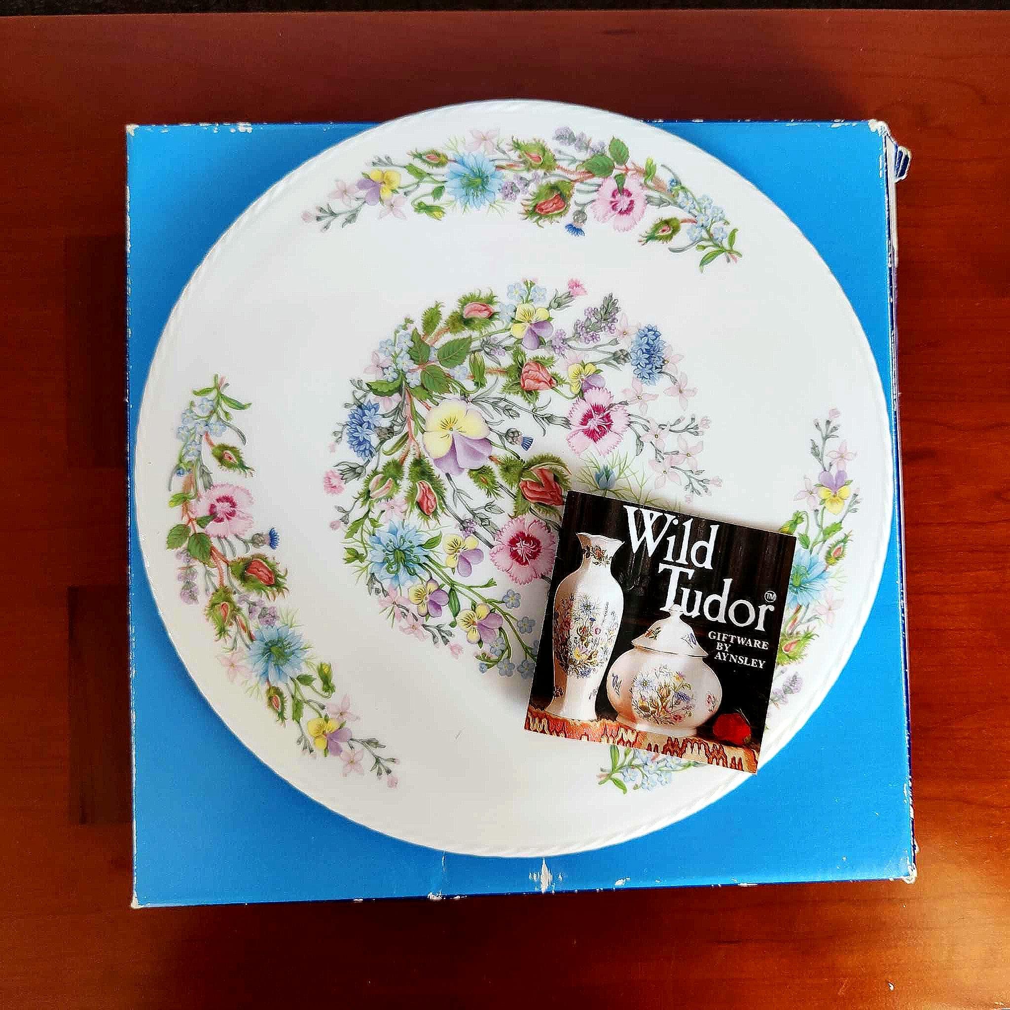 Aynsley Wild Tudor Cake Plate - Etsy