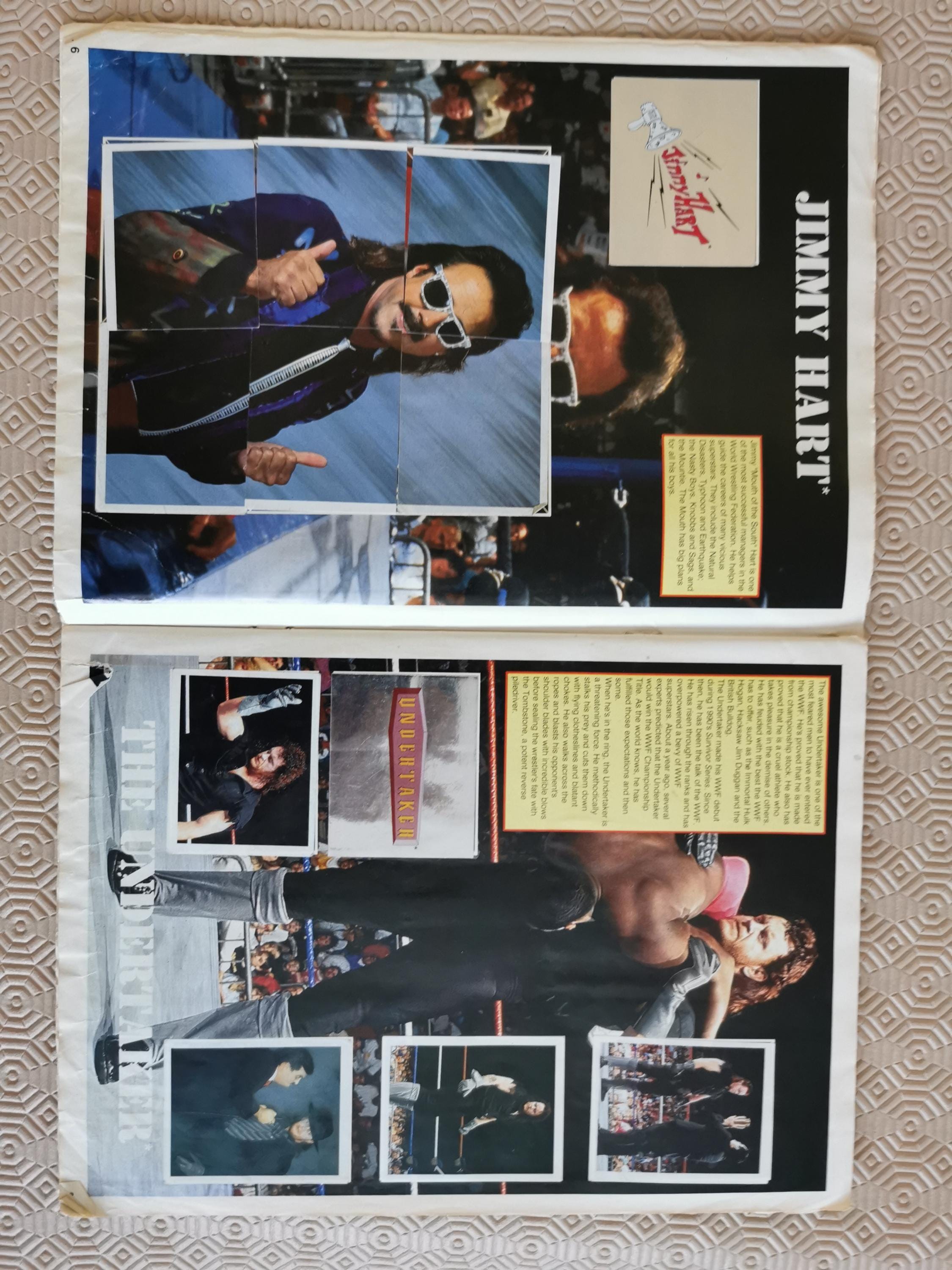Vintage 1991 WWF Superstars of Wrestling Sticker Album • Merlin