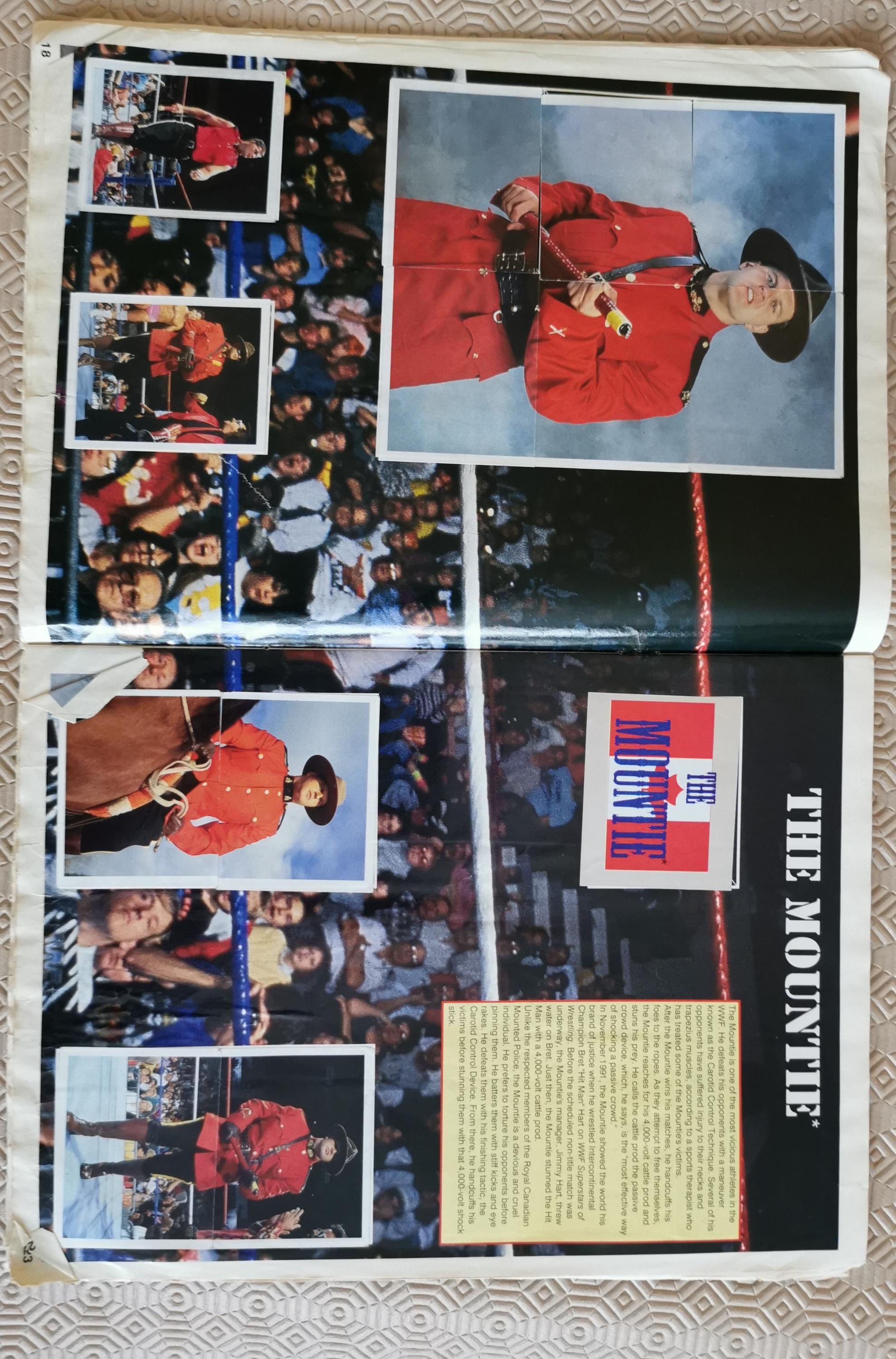Vintage 1991 WWF Superstars of Wrestling Sticker Album • Merlin