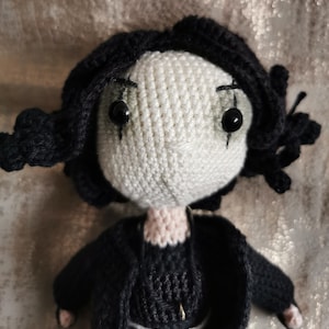 The Crow Crochet Doll: Eric Draven Amigurumi, Gothic Decor