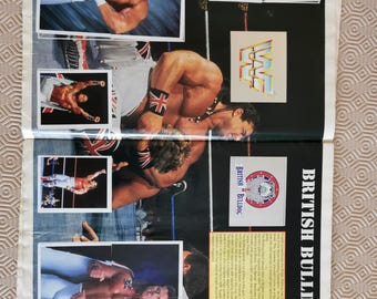 Vintage 1991 WWF Superstars of Wrestling Sticker Album • Merlin