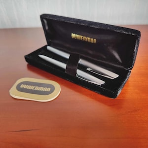Vintage 1979 Waterman Pen Set: Fountain and Ballpoint Pens