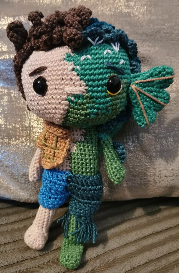 Luca Disney Pixar Luca Pixar Peluche Poupée Luca Au Crochet Faite