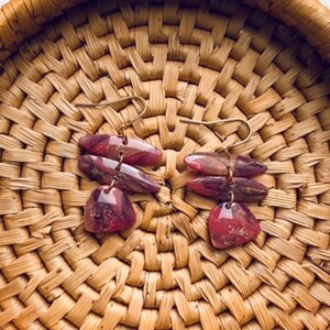 POLYMER CLAY EARRINGS | Amber Autumn Boho Dangles