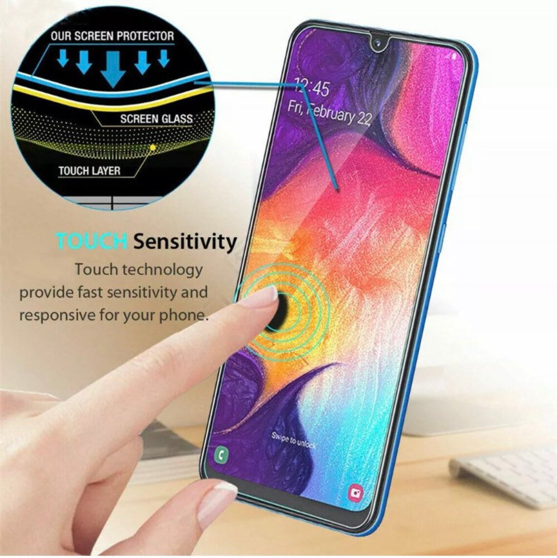 For Samsung Galaxy A42 A51 A41 A71 A70 A12 Clear Tempered | Etsy