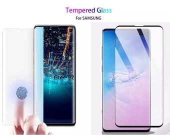 For Samsung Galaxy S10 S20 S9 S8 Plus Tempered Glass Screen Protector Film Curve