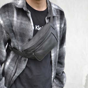 Sac de hanche pour hommes, sac crossbody hommes, sac crossbody en cuir pour hommes, sac pour homme, cadeau de la fête des pères, sac pour hommes, sac messager pour homme, idée cadeau pour hommes