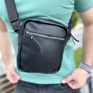 Sac à bandoulière / sac à main / sac à bandoulière / sac en cuir / cuir véritable / pochette messager / sac pour homme / sac unisexe