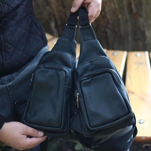 Sac en cuir / sac à bandoulière en cuir pour hommes / sac à bandoulière pour hommes / sac en cuir / sac à bandoulière en cuir