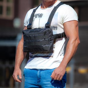 Taktische Brustwestentasche - Cordura 1000D - MOLLE EDC Pack für Urban, Outdoor, Angeln und Jagen