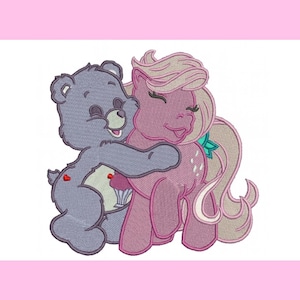 Troetelbeertje x My Little Pony-borduurbestand