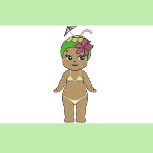 Archivo de bordado de Sonny Angel de la Isla Tropical - Descarga instantánea