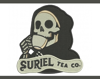 Suriel Tea Co Embroidery Design - ACOTAR Embroidery File
