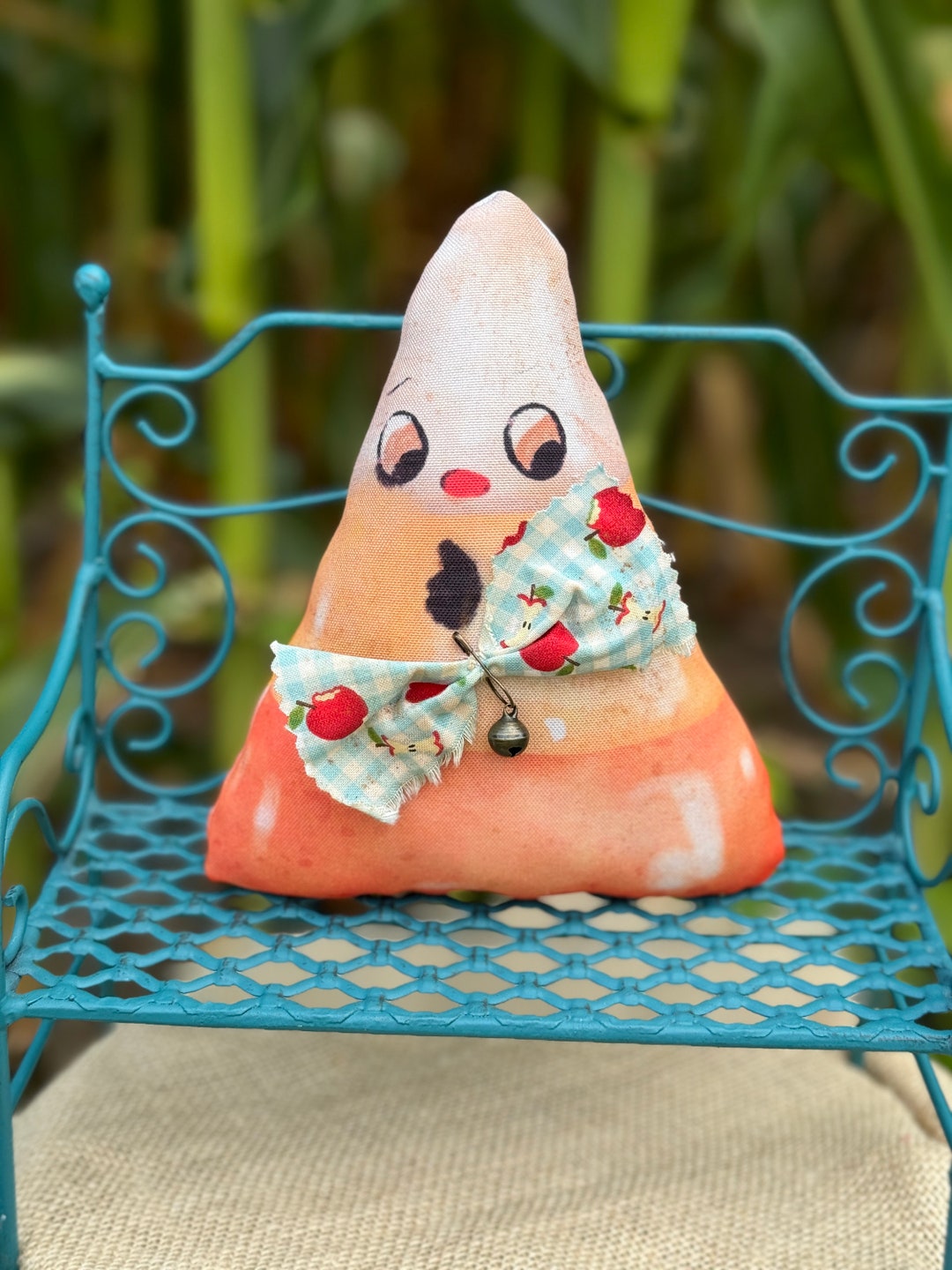 Handmade Primitive Candy Corn Doll Farmhouse Fall Decor Hostess Gift ...