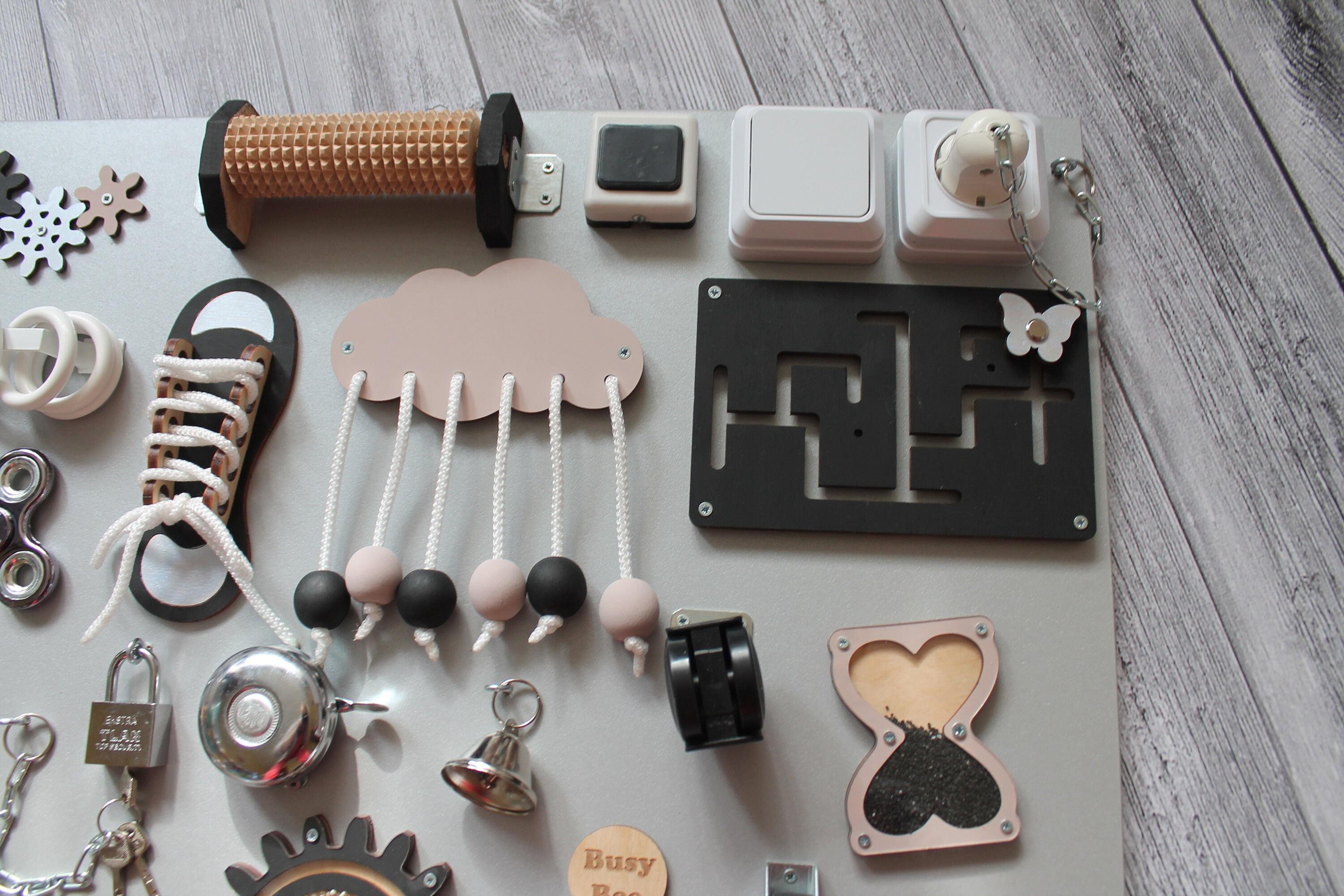 Montessori toys Busy Board 70x50 cm Wooden Fidget toy baby Etsy