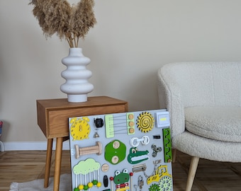 Montessori Busy Board | Sensory Activity Toy, Baby Learning Board