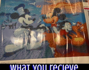 5D Mickey Mouse time lapse diamond painting