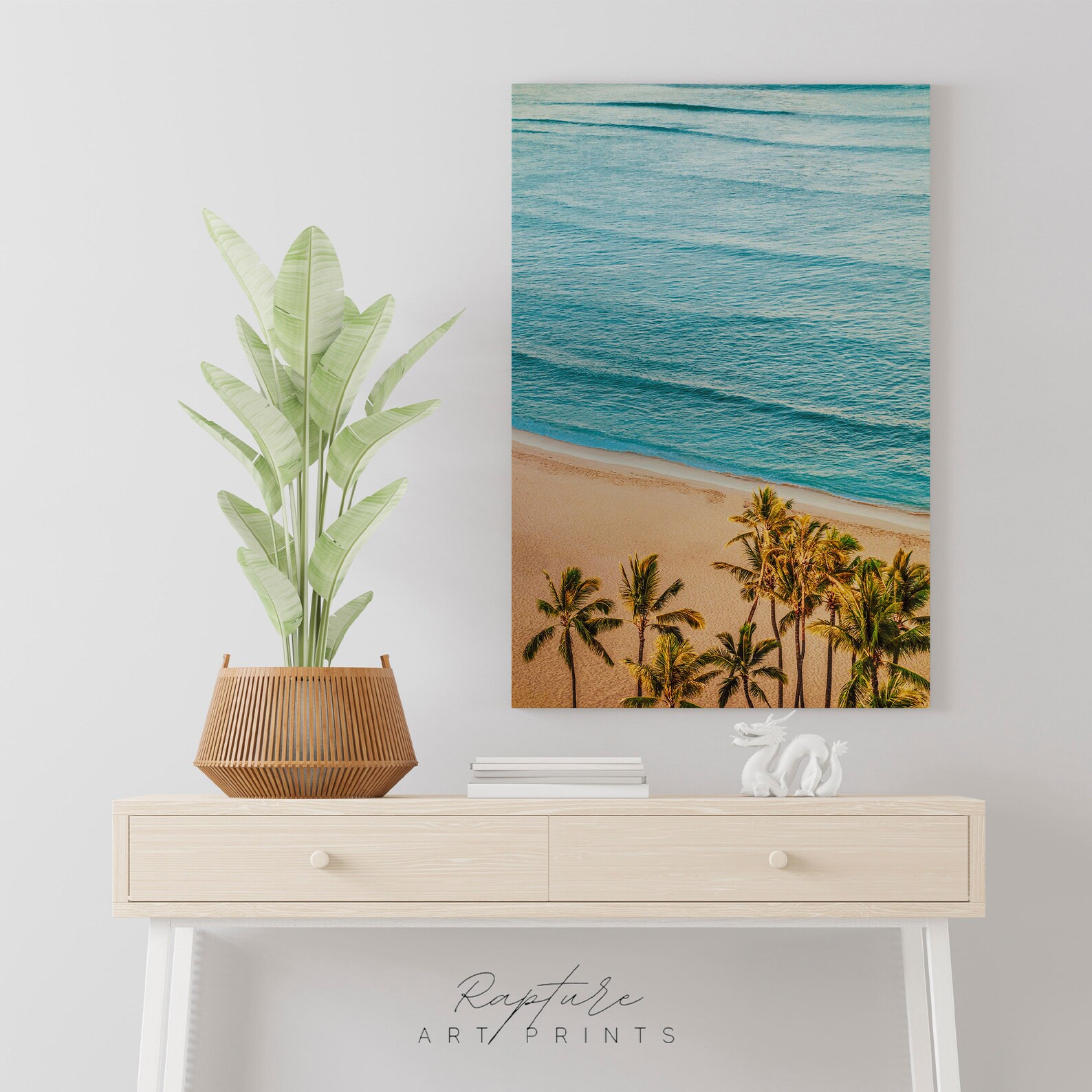 Beach Wall Art Coastal Palm Trees Print INSTANT DOWNLOAD Etsy