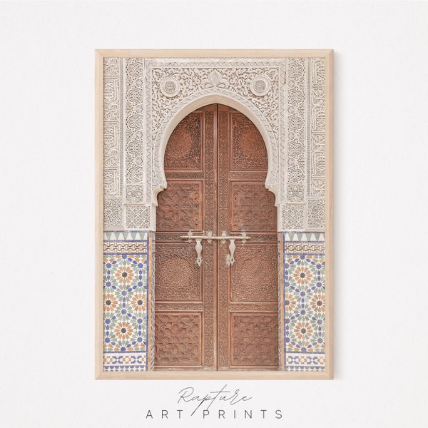 Moroccan Door Print, INSTANT DOWNLOAD, Arabic Architecture Wall Art, Boho Art Print, Morocco Poster, Boho Moroccan Print, Arabic Door Poster