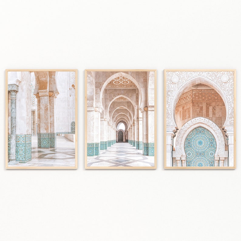 Moroccan Wall Art Set of 3 INSTANT DOWNLOAD Moroccan Etsy