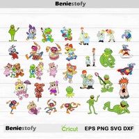 Muppet Graphics Muppet Babies SVG, Bundle Cut Files for Cricut and Silhouette, Muppets ...