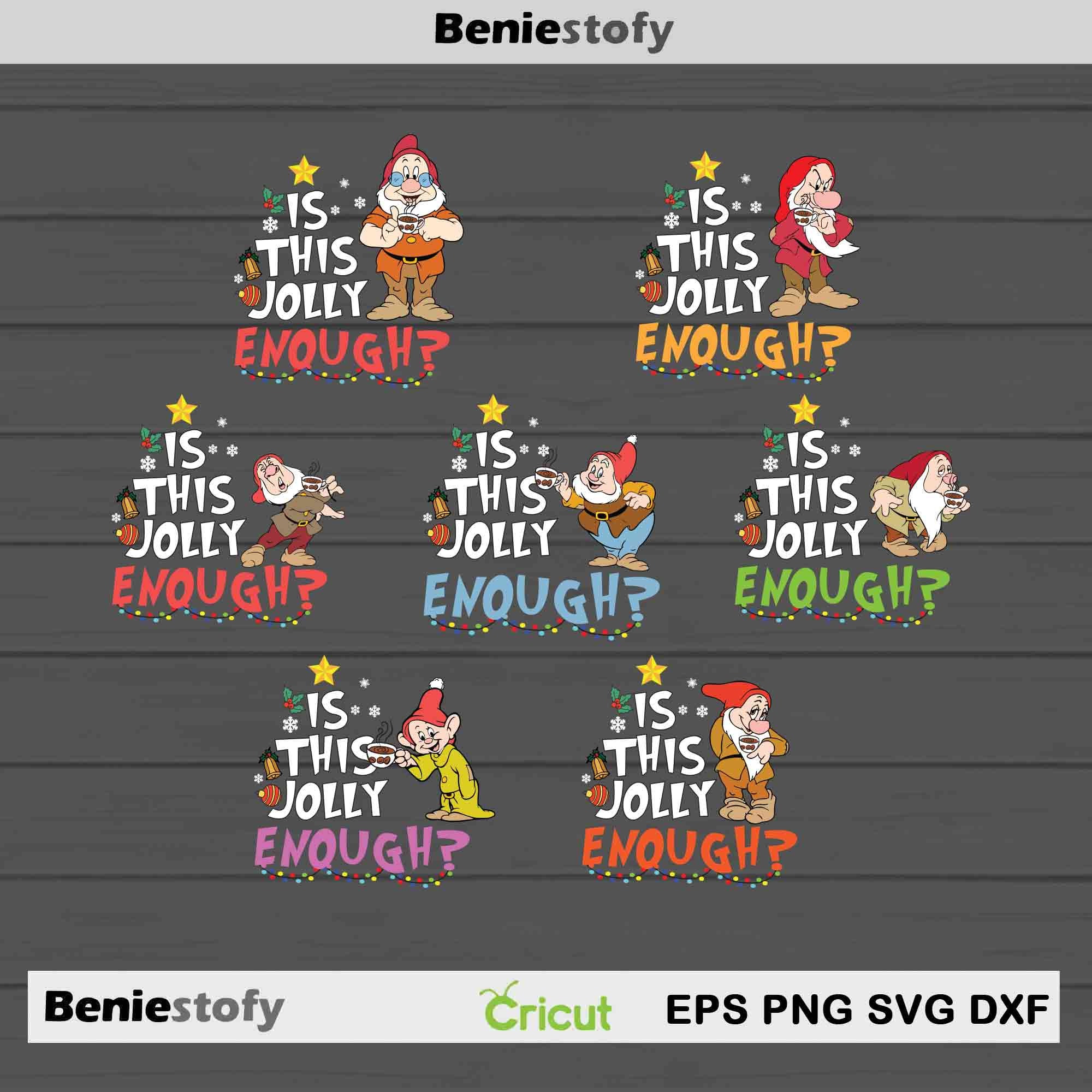 Is This Jolly Enough Svg Christmas Svg Gift Svg Cricut - Etsy